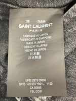 サンローラン Saint Laurent 16ss BLEACH DENIM JACKET ブリーチ デニム ジャケット スタッズ スター Gジャン ブリーチ加工 灰 417370 Y801L ジャケット 星 グレー XSサイズ 104MT-986