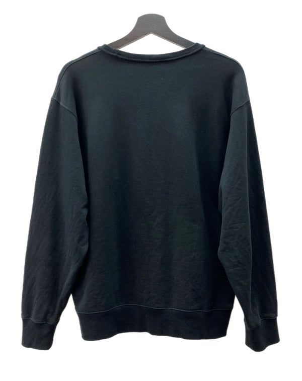 ケンゾー KENZO LOGO SWEATSHIRT ロゴ スウェット クルーネック 虎柄 トレーナー 長袖 黒 FA62SW8244XA スウェット 刺繍 ブラック XLサイズ 104MT-1628