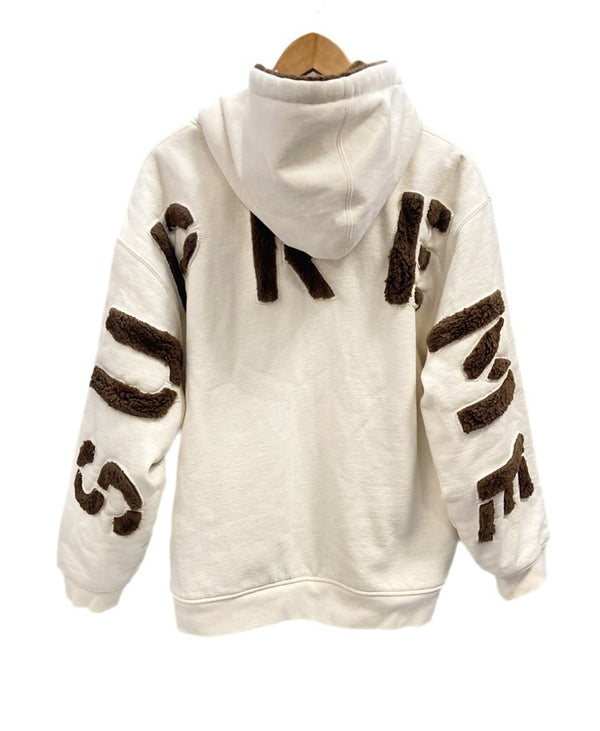 シュプリーム SUPREME Faux Fur Lined Zip Up Hooded Sweatshirt Natural 22FW パーカー アウター 白 パーカ ロゴ ホワイト Lサイズ 101MT-2203