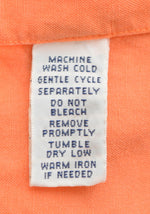 ラルフローレン RalphLauren 90s ドラゴン リネンシルク 長袖シャツ オレンジ Sサイズ 103MT-2779