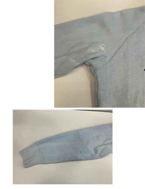 ヴィンテージ vintage 70s～ 70年代～ ラグラン カレッジ ラバープリント 3段 - スウェット ブルー 101MT-4166