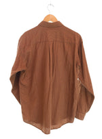 パタゴニア PATAGONIA 00s ORGANIC COTTON SHIRT オーガニックコットンシャツ 00's 53836F6 長袖シャツ ブラウン Sサイズ 103MT-3385