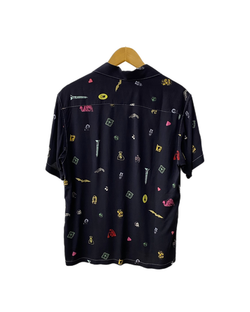 シュプリーム SUPREME ディープ スペース レーヨン S/S シャツ "ブラック" Deep Space Rayon S/S Shirt "Black" 半袖 ロゴ Sサイズ 201MT-2523