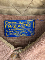 ペンドルトン PENDLETON ヴィンテージ Vintage 50s ウールチェックシャツ シャドーチェック 茶 サイズ 15 1/2 長袖シャツ ブラウン 101MT-3319