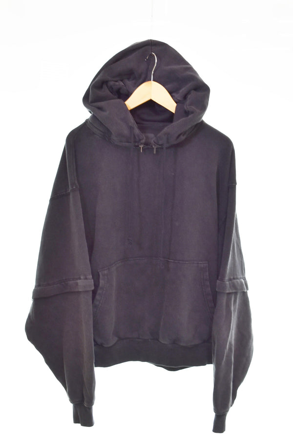 グランシー GRANCY HeavyWeight ZipDesign Hoodie ヘビーウェイト ジップデザイン フーディー パーカ ブラック Sサイズ 103MT-3165