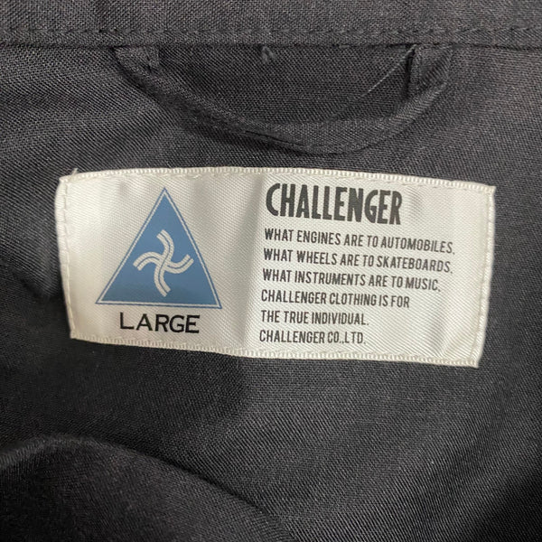 チャレンジャー CHALLENGER OVAL EAGLE PRINTED SHIRT CLG-SH 024-011 長袖シャツ ブラック Lサイズ 201MT-4589