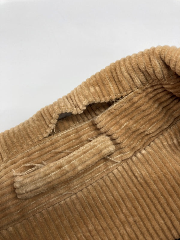 ラルフローレン RalphLauren CORDUROY COAT コーデュロイ コート カバーオール ダブルジップ ロング アウター ジャケット キャメル 茶 コート 無地 ベージュ Lサイズ 104MT-1730