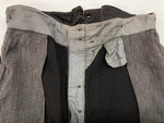 ヴィンテージ vintage 30's 40's Euro Work FRENCH PIQUE Pants ユーロワーク フレンチ コットンピケ サスペンダーボタン 針シンチ ストライプ ボトムスその他 グレー サイズ不明 104MB-89