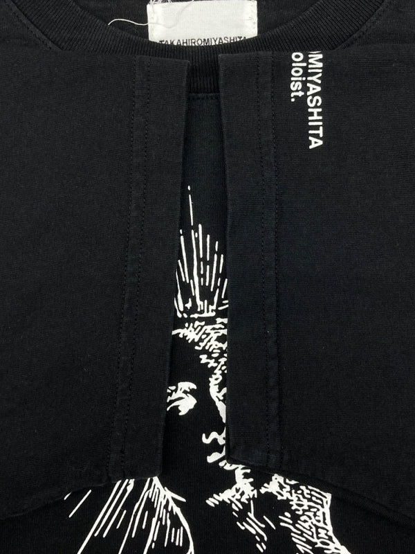 アンダーカバー UNDERCOVER × TAKAHIROMIYASHITA TheSoloist. ソロイスト PRINT T-SHIRT プリント Tシャツ 半袖 黒 Tシャツ プリント ブラック Lサイズ 104MT-1597