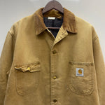 【曜日割引対象外】 カーハート Carhartt 90's 00's ミシガンチョアコート カバーオール ジャケット ベージュ 201MT-4494 VB