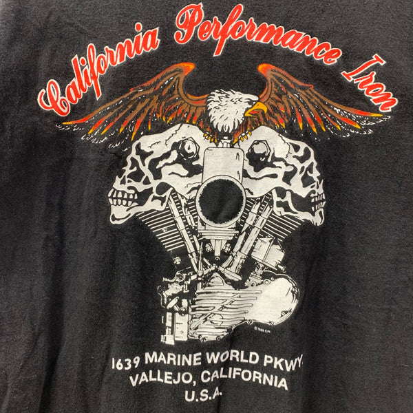 【曜日割引対象外】 US古着 California performance iron VALLEJO ヘルズエンジェルス hells angels ロンT ブラック Lサイズ 201MT-3617 VB