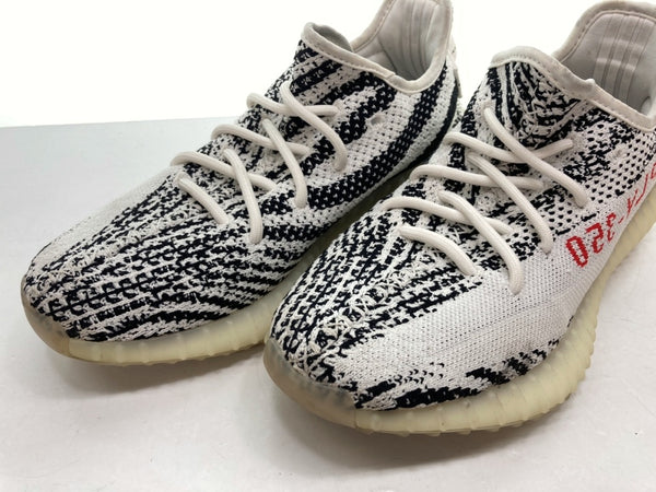 アディダス adidas 20年製 YEEZY BOOST 350 V2 ZEBRA イージー ブースト ゼブラ ローカット シューズ 白 黒 CP9654 メンズ靴 スニーカー ホワイト 25cm 104-shoes608