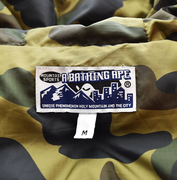 ア ベイシング エイプ A BATHING APE MOUNTAIN SPORTS BAPE DOWN JACKET マウンテン スポーツ ダウン 裏地 1st CAMO 1870-141-045 ジャケット ブラック Mサイズ 103MT-2433