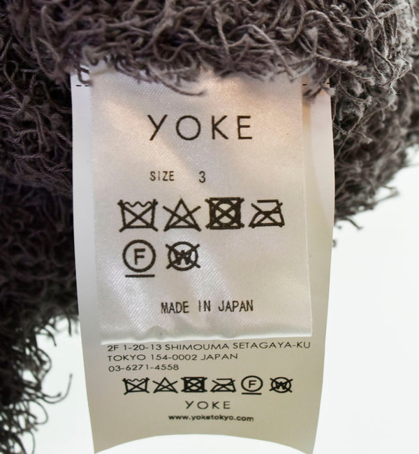 ヨーク YOKE 22SS Bushy Cotton Cardigan ブッシー コットン カーディガン 紫 YK22SS0355S  3 カーディガン パープル 103MT-750