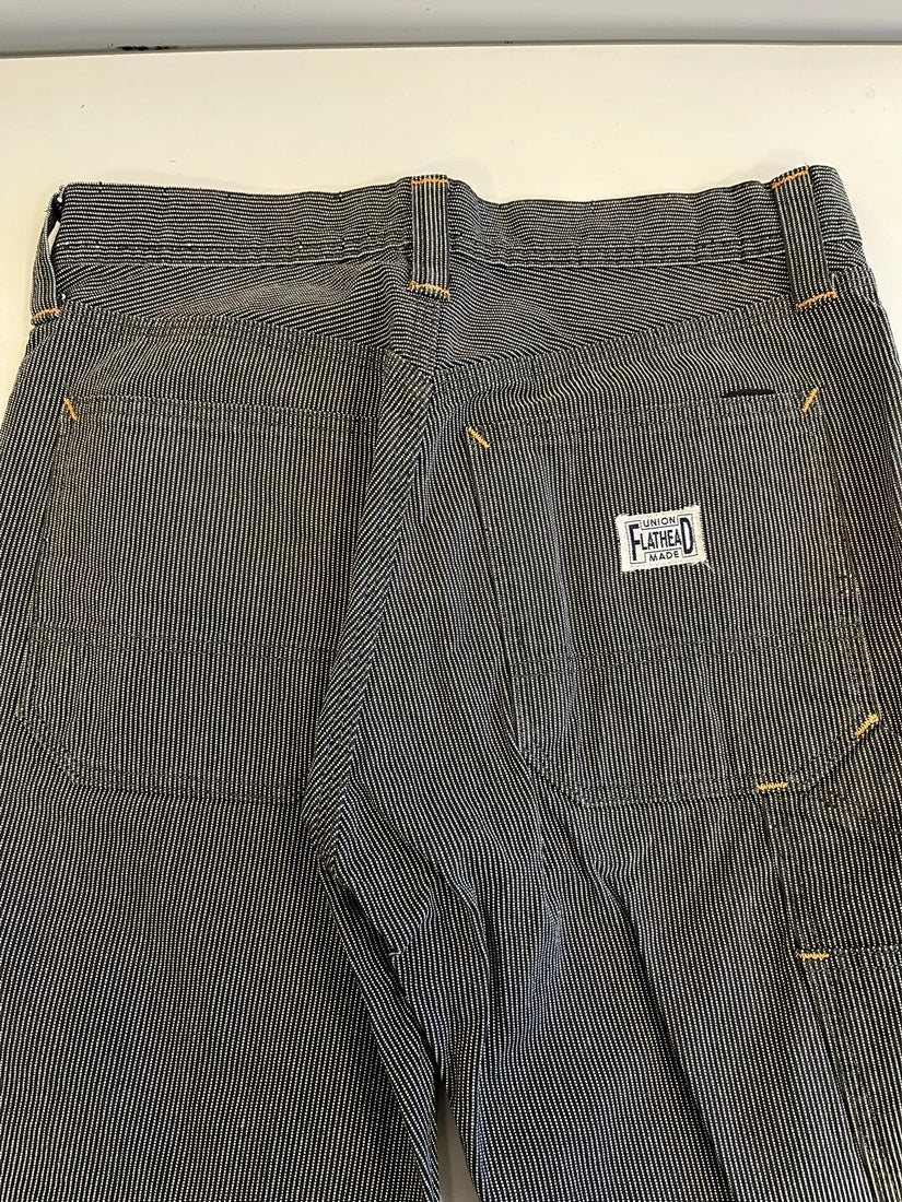 フラットヘッド THE FLAT HEAD ピンヒッコリーペインターパンツ PN-04W