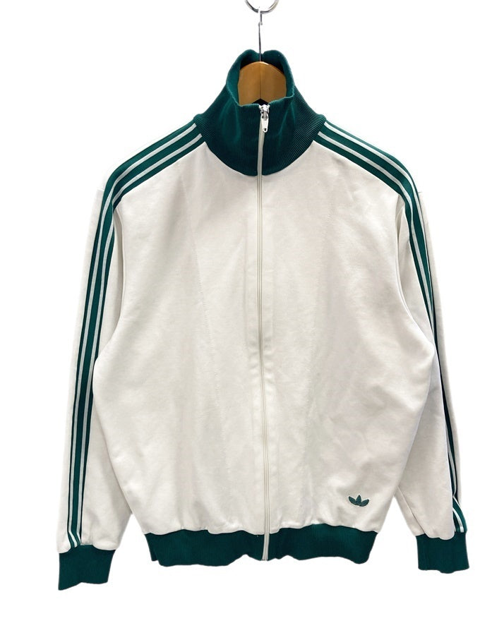 アディダス adidas トラックジャケット 西ドイツ デサント製 DESCENTE 60's～70's 60s～70s 白 緑 サイズ 5 ジャージ  ライン ホワイト 101MT-2432