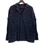 【曜日割引対象外】 キャピタル KAPITAL 3B 総柄 コットンジャケット ジャケット ネイビー XLサイズ 201MT-4236 VB