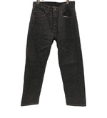 リーバイス Levi's 80's 80年代 赤文字501 先染めブラック ナイロンフットボタン サークルR ボタン裏653刻印 MADE IN USA アメリカ製 VINTAGE ヴィンテージ デニム ブラック W32L34 101MB-754