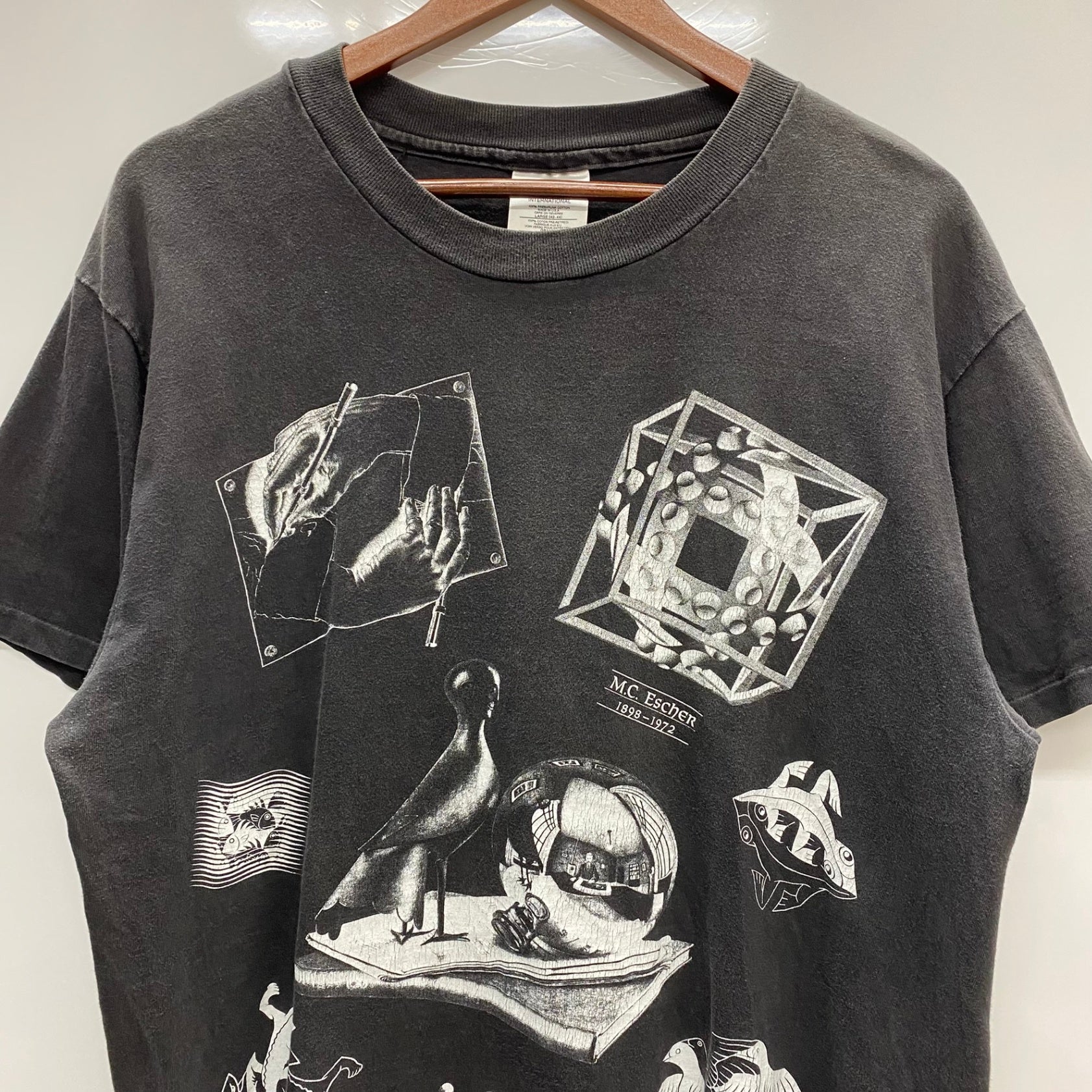 曜日割引対象外】 ヴィンテージ vintage 90's M.C. ESCHER multi print