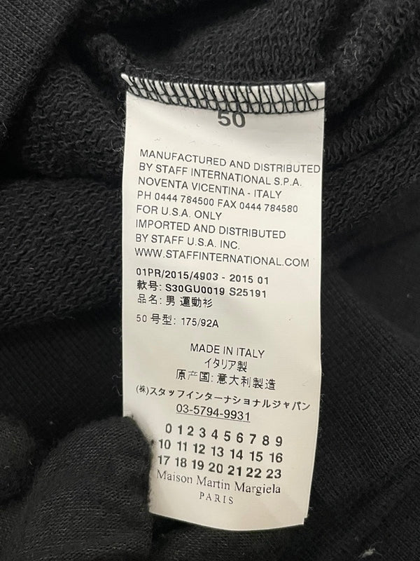 メゾン マルタン マルジェラ Maison Martin Margiela イーグル パッチ クルーネック スウェット シャツ S30GU0019 50 ブラック 601MT-40
