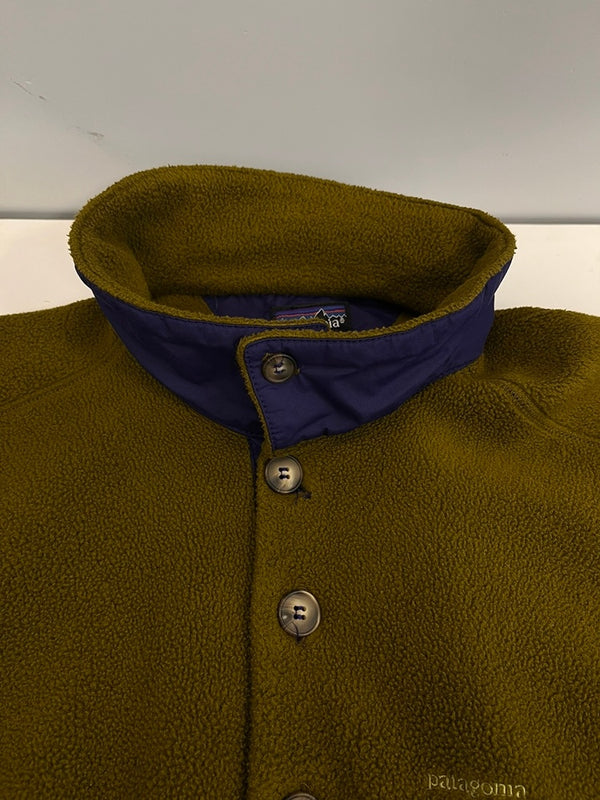 パタゴニア PATAGONIA Vintage ヴィンテージ 80s～ 90s Rマークタグ USA製 フリースプルオーバー  25610 XL ジャケット カーキ LLサイズ 101MT-4786