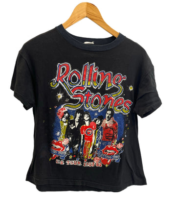 バンド band 80's～ 80年代 The Rolling Stones ローリングストーンズ ツアーT パキ麺 ヴィンテージ vintage - Tシャツ ブラック 101MT-4108