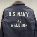 【曜日割引対象外】 アヴィレックス AVIREX N-1 DECK JACKET ステンシル ジャケット ネイビー Mサイズ 201MT-4517 VB