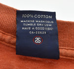 ステューシー STUSSY 90s Made in USA 紺タグ バイクT シングルステッチ 90's USA製 Tシャツ オレンジ Lサイズ 103MT-3183