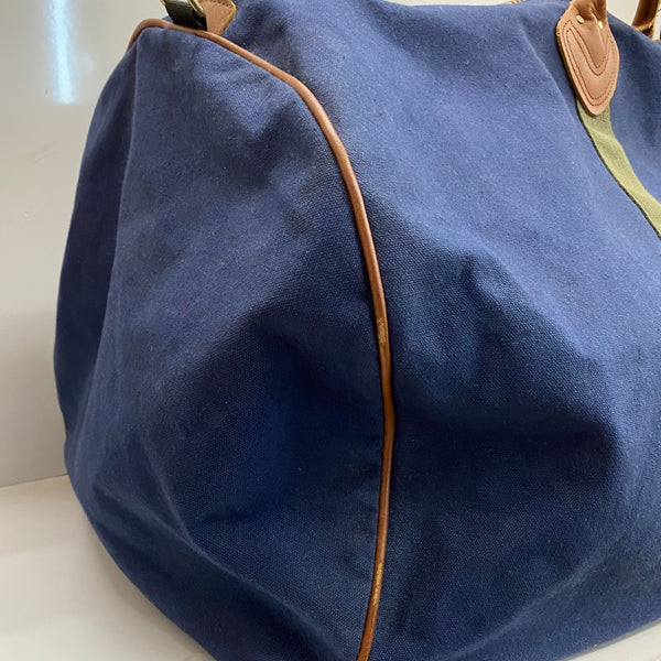 【曜日割引対象外】 エルエルビーン L.L.Bean 80's 90's DUFFLE boston bag レザー バッグ メンズバッグ ボストンバッグ ネイビー 201goods-698 VB