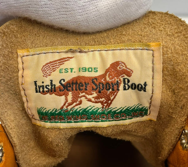 レッドウィング RED WING カヌーモック アイリッシュセッター レースアップ ブーツ ゴールドラセット 9850 メンズ靴 ブーツ ワーク ベージュ 7 1/2 E 101sh-2070