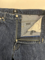 ステューシー STUSSY OLD STUSSY 30th Aniversary 30周年記念 ストレートデニムパンツ 刺繍ロゴ インディゴ 青 デニム ブルー 34 101MB-753