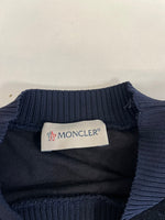 モンクレール MONCLER ABITO キッズ キラキラ ラメ グリッター 紺 D29548573005 829DD ワンピース 無地 ネイビー 4 anni 104cmサイズ 101KT-14