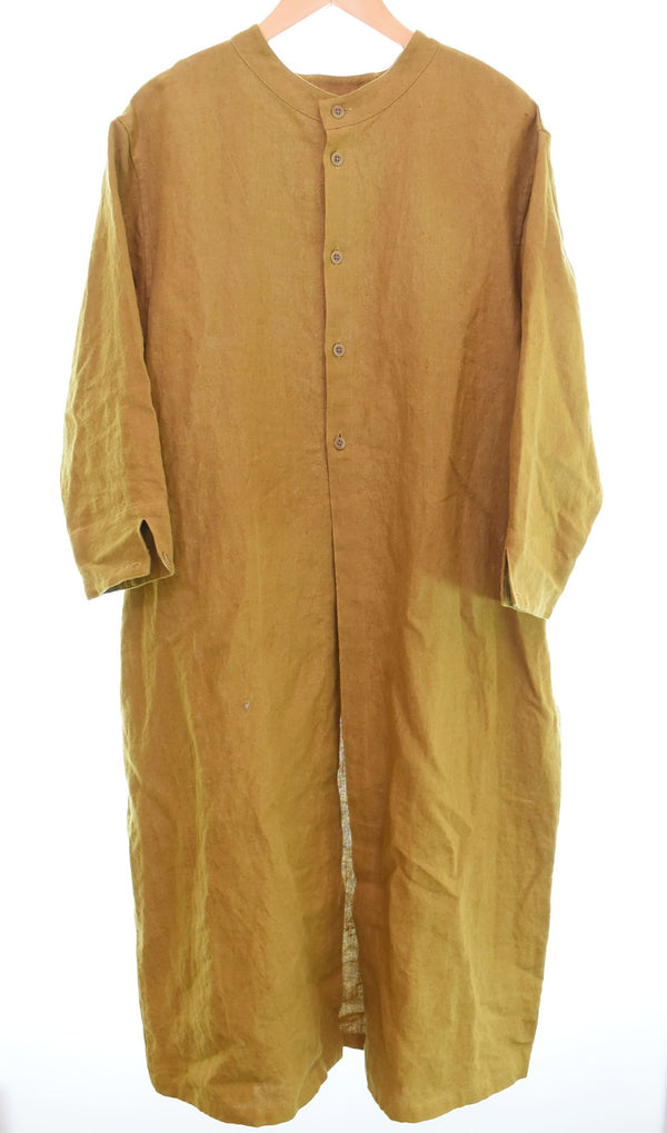 ポプリ企画 pot-pourri LINEN DRESS リネン ワンピース 麻 100% 天然素材 MADE IN JAPAN 日本製 30220 ワンピース ブラウン 103LT-137