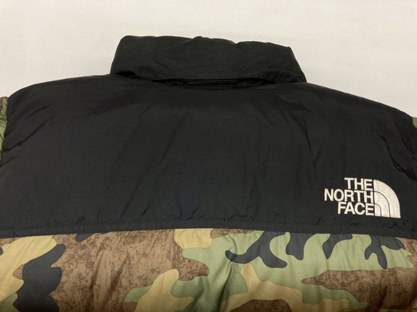 ザノースフェイス THE NORTH FACE NOVELTY NUPTSE JACKET ノベルティー ヌプシ ダウンジャケット TNF カモ KHAKI 緑 ND92235  ジャケット ロゴ カーキ Lサイズ 104MT-688