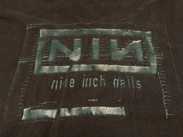 ヴィンテージ VINTAGE  ITEM 90s 90's Nine Inch Nails T-SHIRT ナインインチネイルズ 黒 シングルステッチ All Sportsc XL Tシャツ プリント ブラック LLサイズ 101MT-2194