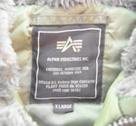 アルファインダストリーズ ALPHA INDUSTRIES N-3B FLIGHT JACKET フライト ジャケット 1615-573-8335 ジャケット グリーン LLサイズ 103MT-3316