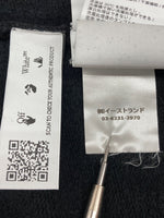 オフホワイト OFF-WHITE 21AW DEGRADE ARROW SLIM デグレイド アロー スリム フーディ パーカー 黒 パーカ ロゴ ブラック Lサイズ 104MT-2010