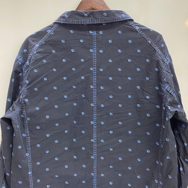 【曜日割引対象外】 キャピタル KAPITAL 3B 総柄 コットンジャケット ジャケット ネイビー XLサイズ 201MT-4236 VB