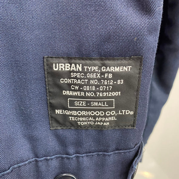 ネイバーフッド NEIGHBORHOOD 中綿ワークジャケット ネイビー Sサイズ 201MT-4241