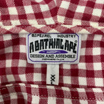アベイシングエイプ A BATHING APE ファーストカモ 1st カモ シャーク WGM ギンガムチェック 長袖シャツ レッド XXLサイズ 201MT-4312