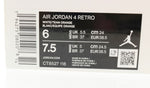 ナイキ NIKE Air Jordan 4 Retro "White/Team Orange" エアジョーダン 4 レトロ  ホワイト チーム オレンジ CT8527-118 レディース靴 スニーカー ホワイト 24cm 103S-570