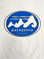 パタゴニア PATAGONIA 90s Vintage ヴィンテージ  USA製 DEADSTOCK デッドストック surfboards サーフボード プリントTシャツ ロゴ  XL Tシャツ ホワイト LLサイズ 101MT-4705