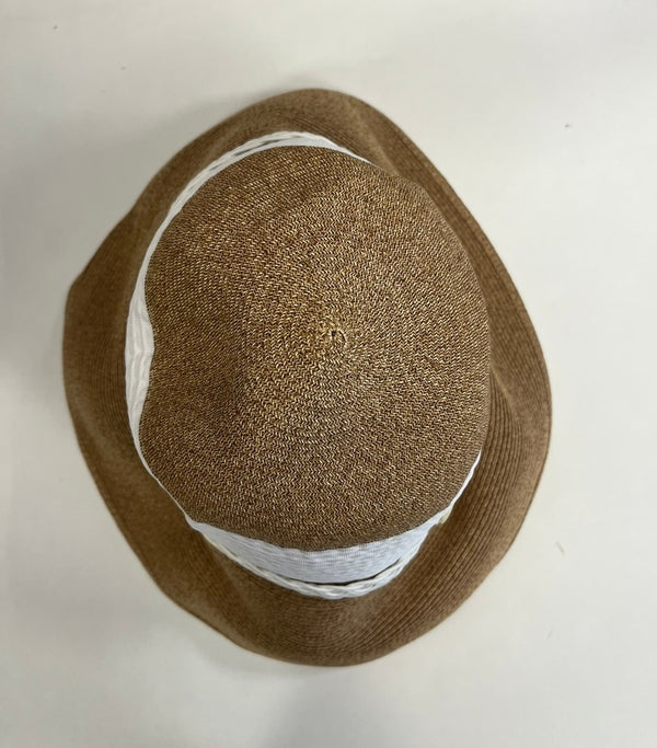 アシーナニューヨーク Athena New York ハット 切り替え ベルト 帽子 レディース帽子 麦わら帽子 ブラウン 101hat-151