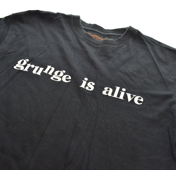 アンダーカバー UNDERCOVER 魔女期 グランジ・イズ・アライブ プリント 半袖Tシャツ 黒 Tシャツ ブラック Mサイズ 103MT-2393