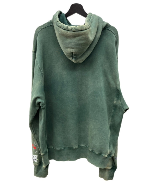 ギャラリーデプト GALLERY DEPT CENTER LOGO PULL OVER HOODIE センター ロゴ プルオーバー フーディ パーカー 緑 パーカ ロゴ グリーン Lサイズ 104MT-1889