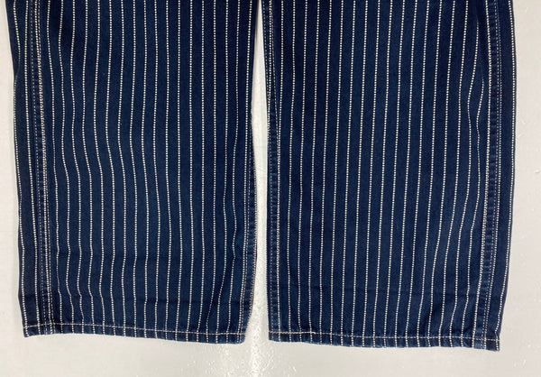 シュガーケーン SUGAR CANE 9oz. WABASH STRIPE ENGINEER PANTS ウォバッシュ ストライプ インディゴ ワーク シンチバック 紺 ストライプ SC40786 ボトムスその他 ネイビー W32 L32 104MB-271
