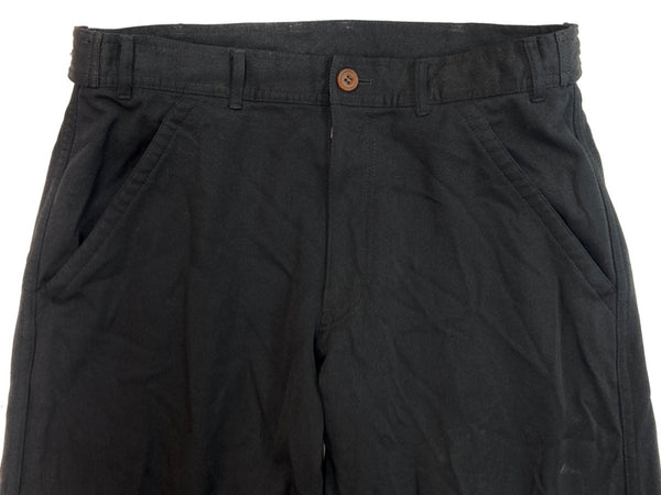 コムデギャルソン COMME des GARCONS SHIRT UTILITY PANTS ユーティリティ パンツ ジップフライ スラックス ズボン 黒 無地 FO-P505 ボトムスその他 ブラック XSサイズ 104MB-383