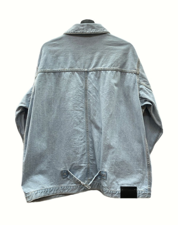 ジエダ Jieda 22ss BLEACH OVERSIZED DENIM JACKET ブリーチ オーバーサイズ デニム ジャケット Gジャン 青 Jie-22S-JK07-A サイズ 1 ジャケット ロゴ ブルー 104MT-952