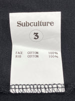 サブカルチャー Subculture Twin Eagle T-Shirt ツウィン イーグル Tシャツ クルーネック 黒 サイズ3 Tシャツ プリント ブラック 104MT-1493