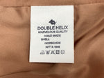 ダブルヘリックス DOUBLE HELIX LEATHER JACKET レザー ジャケット スエード シンチバック キャメル 茶 サイズ 40 ジャケット 無地 ブラウン 104MT-924